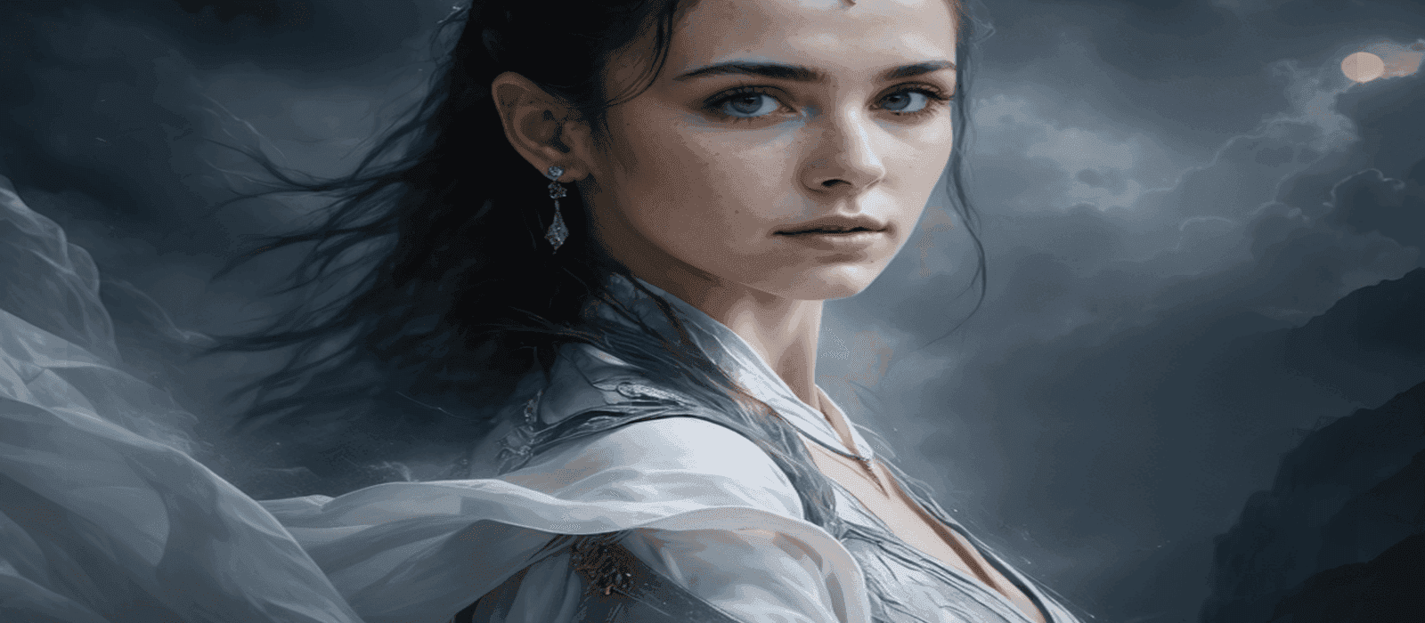 Romantic atmospheric scene with warm tones