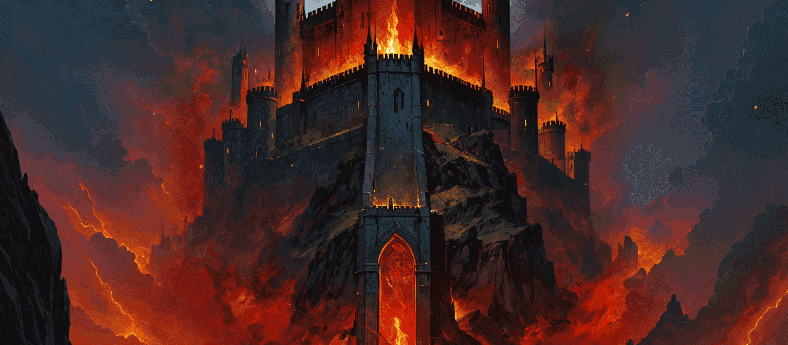 Dark fantasy series artwork — atmospheric section break