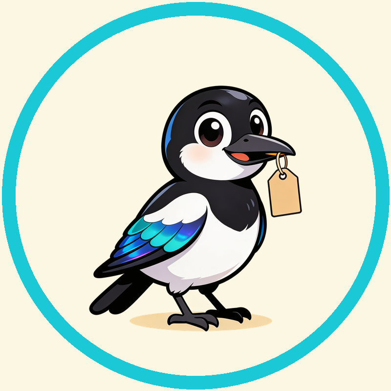 Magpie Deals mascot