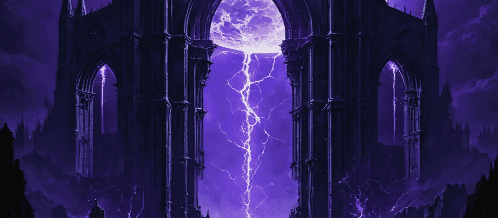 Atmospheric artwork from Fading Darkness — the spreading corruption across colonized space