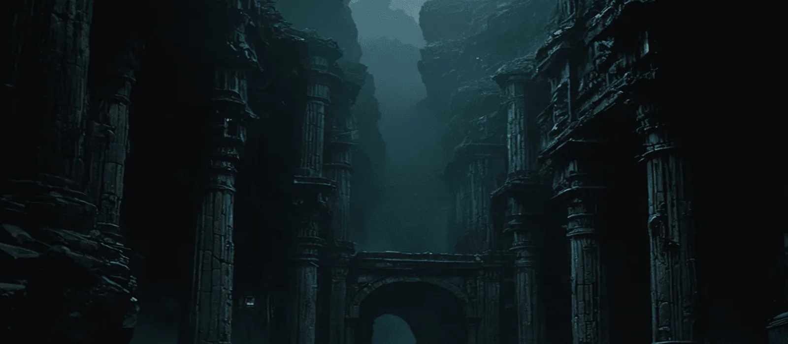 Dark atmospheric scene