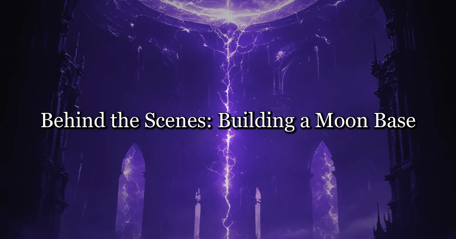 Behind the Scenes: Building a Moon Base